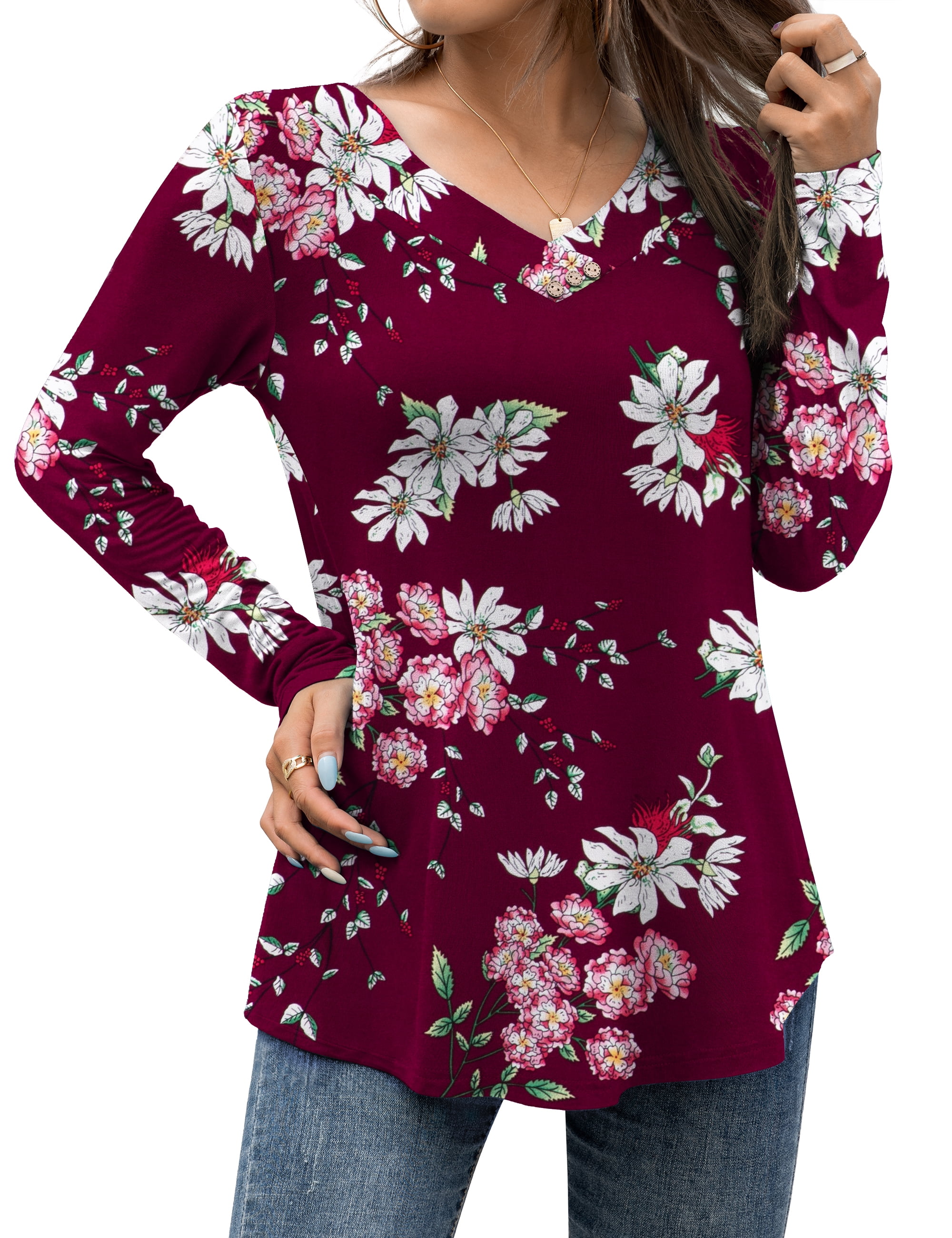 FOLUNSI-Women-s-Plus-Size-Tops-Casual-Blouses-Long-Sleeve-Flowy-Tunic-Tops-m-4xl_e8b3e6de-76b8-4acb-902a-e85d55f4afd5.33d7e7ab632a28d50bf106a0c4484cdf FOLUNSI Women's Plus Size Tops Casual Blouses Long Sleeve Flowy Tunic Tops m-4xl - Image 1